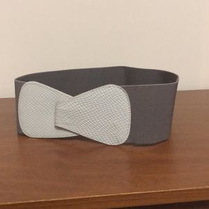 BCBG Belt, ivory/taupe, size S/M